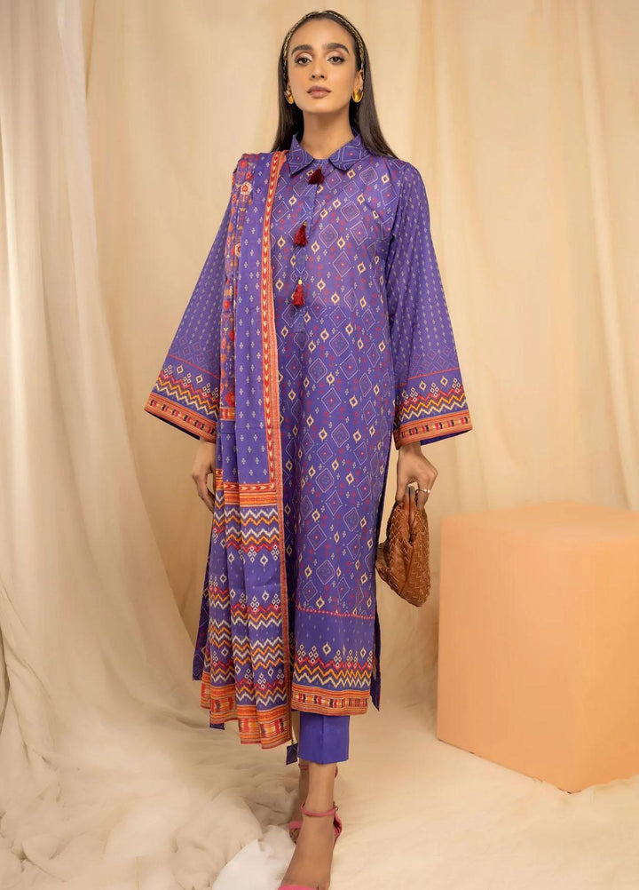 Lakhany Printed Lawn Suits Unstitched 3 Piece LSM23KP KPC-SR-0095-A - Summer Collection