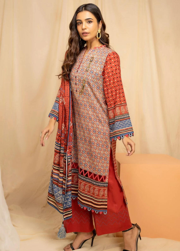 Lakhany Printed Lawn Suits Unstitched 3 Piece LSM23KP KPC-SR-0096-A - Summer Collection