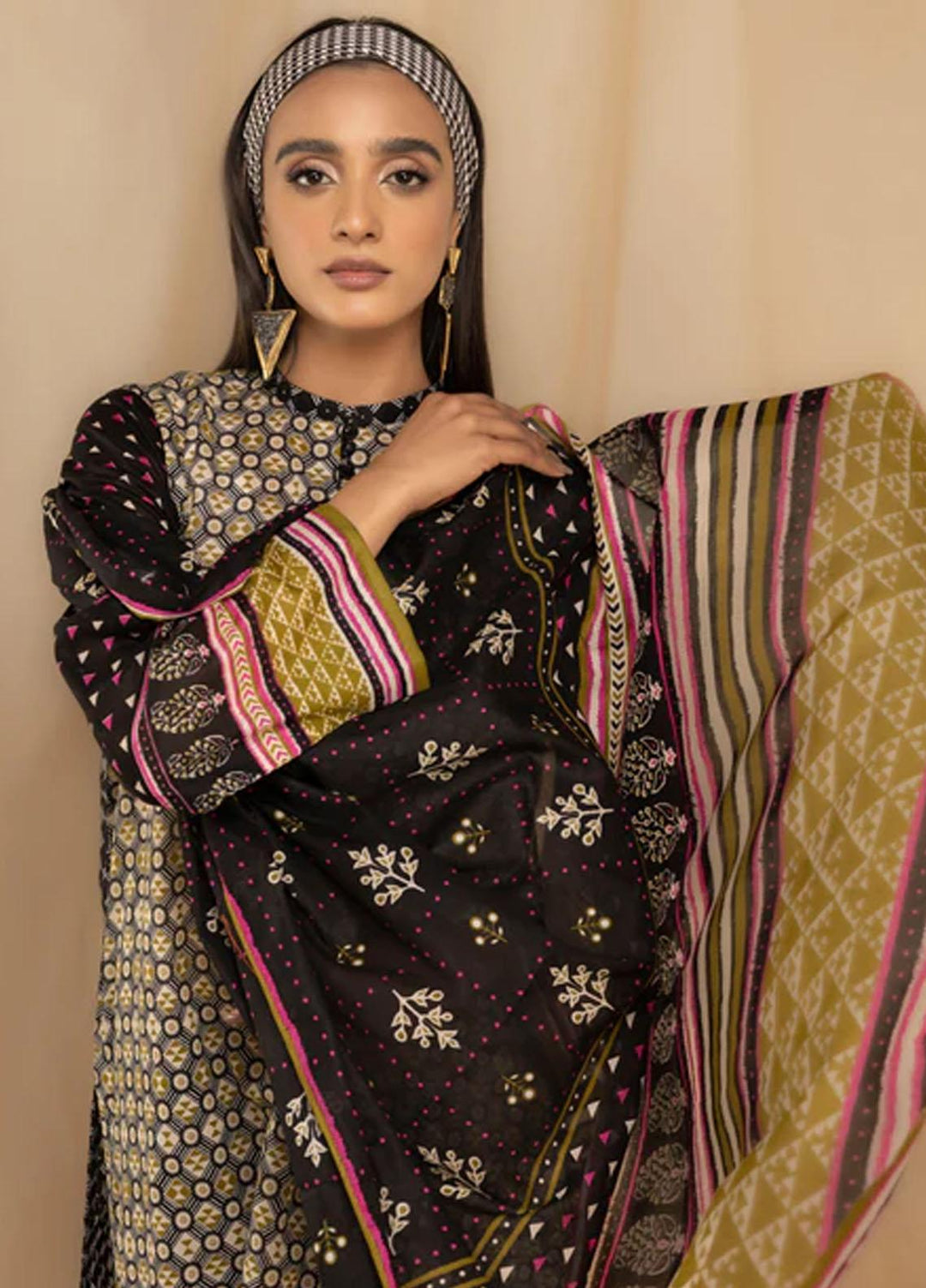 Lakhany Printed Lawn Suits Unstitched 3 Piece LSM23KP KPC-SR-0096-B - Summer Collection
