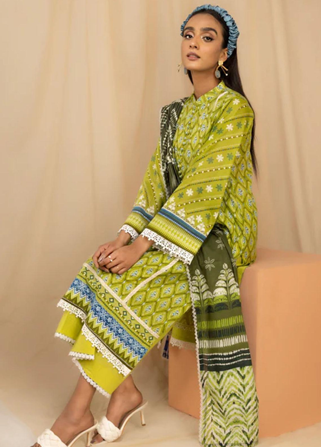 Lakhany Printed Lawn Suits Unstitched 3 Piece LSM23KP KPC-ZH-0031-B - Summer Collection