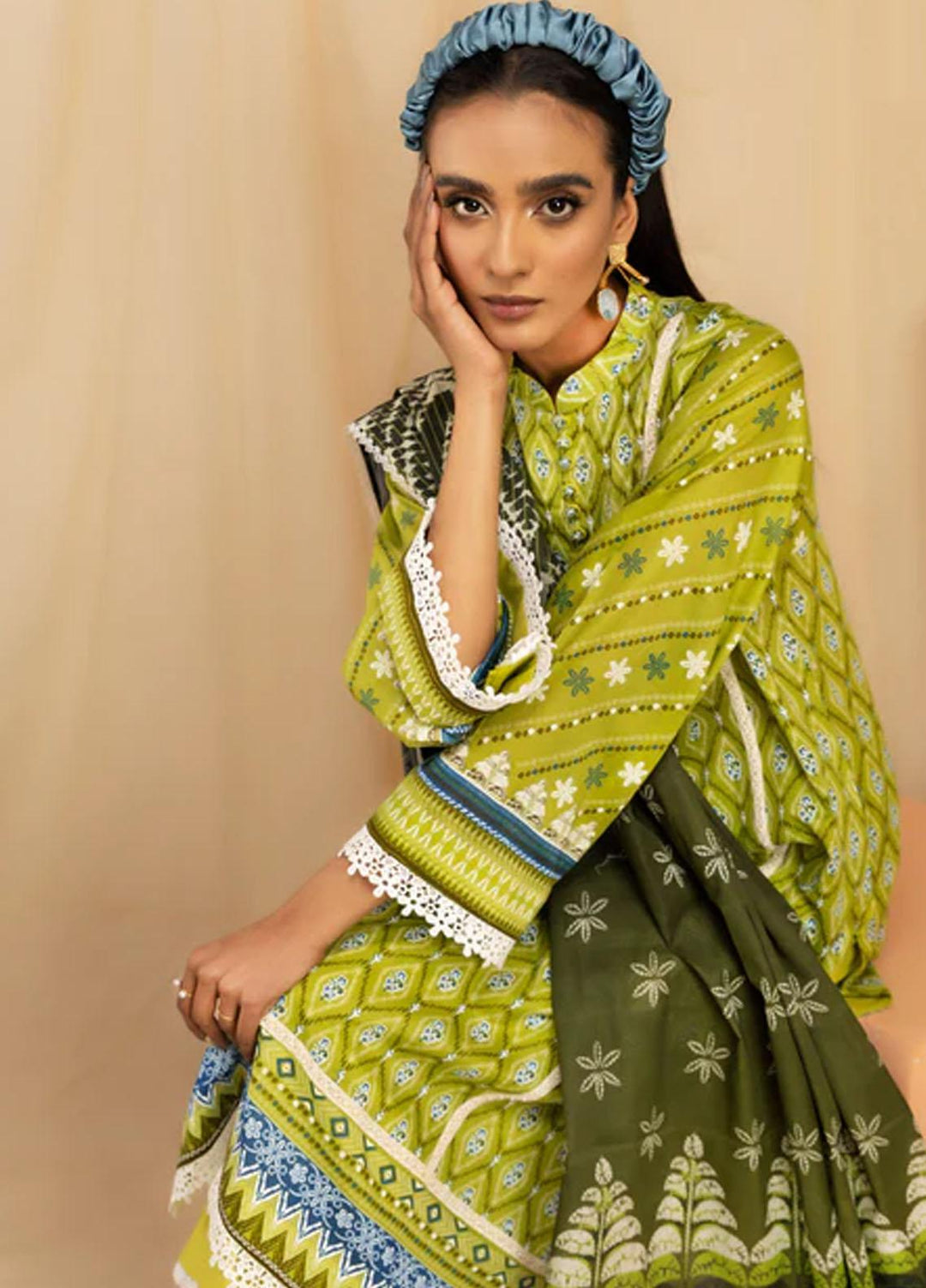 Lakhany Printed Lawn Suits Unstitched 3 Piece LSM23KP KPC-ZH-0031-B - Summer Collection