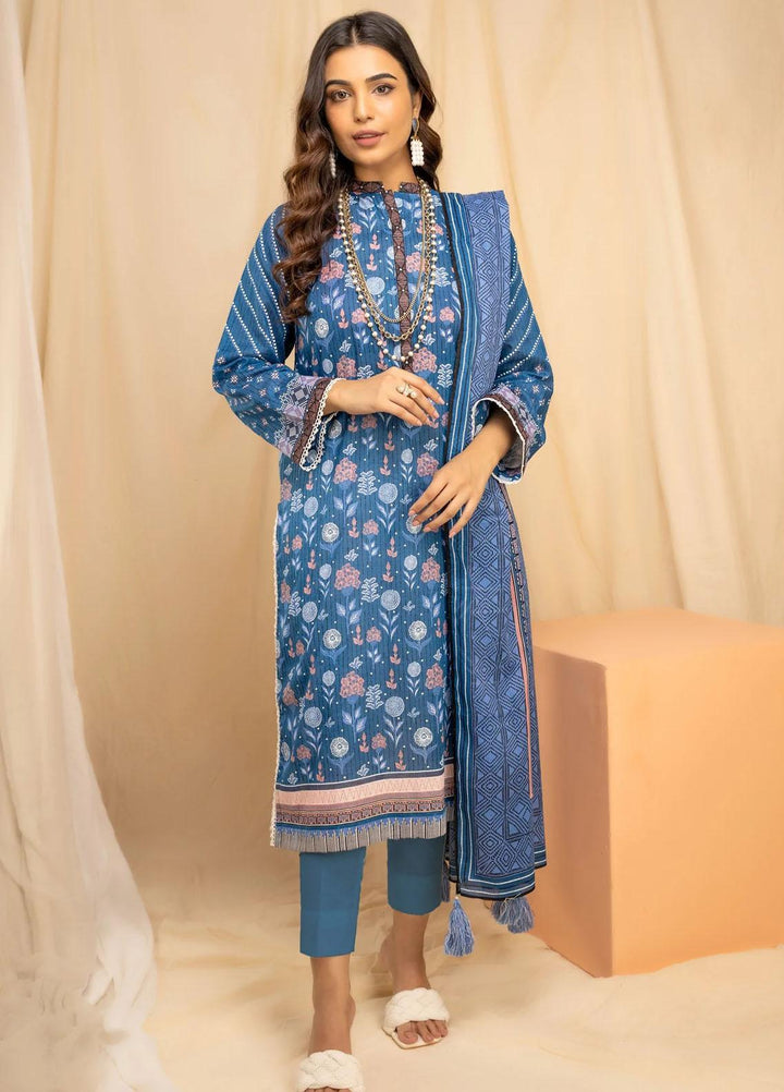 Lakhany Printed Lawn Suits Unstitched 3 Piece LSM23KP KPC-ZH-0033-A - Summer Collection