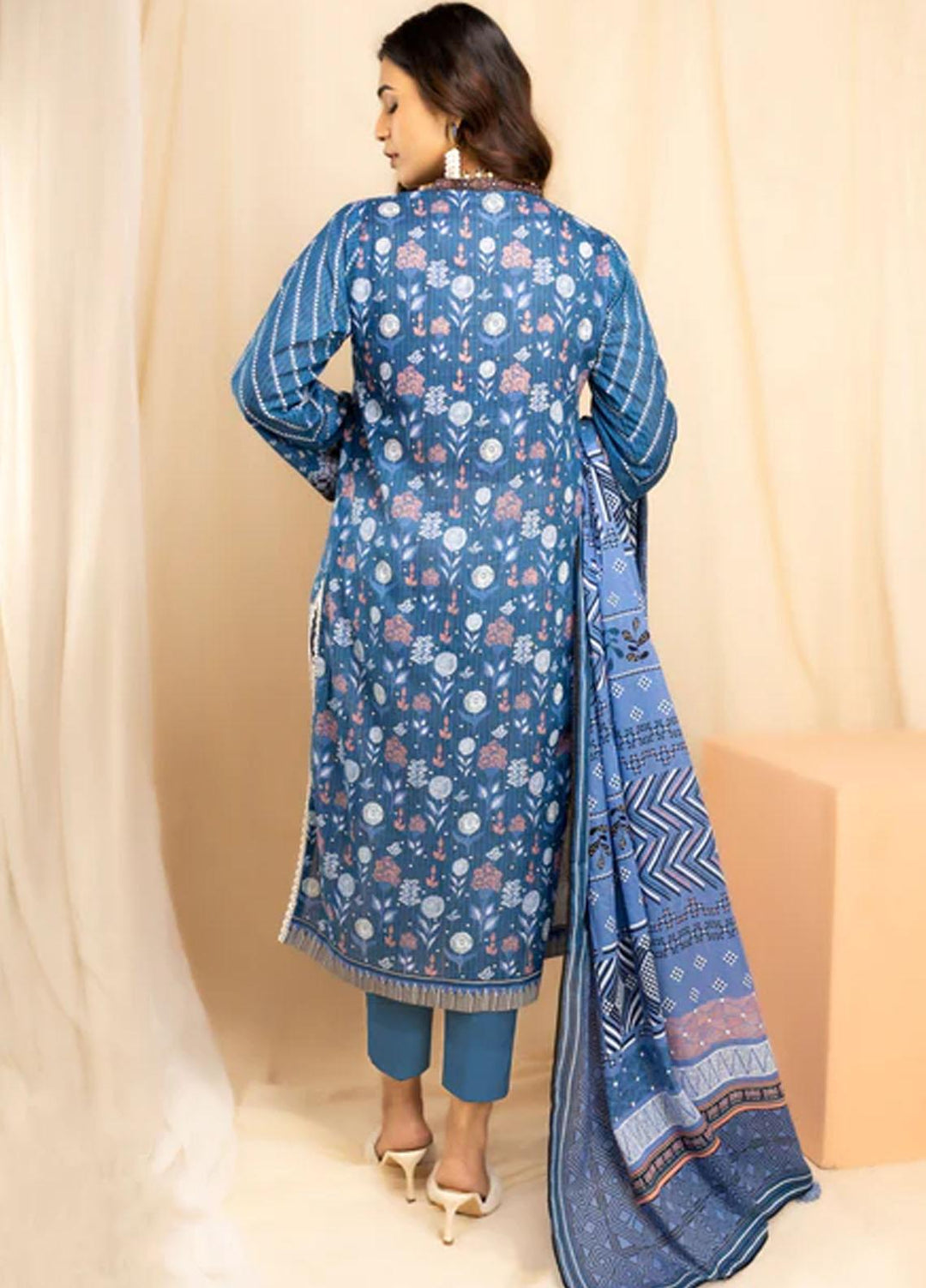 Lakhany Printed Lawn Suits Unstitched 3 Piece LSM23KP KPC-ZH-0033-A - Summer Collection