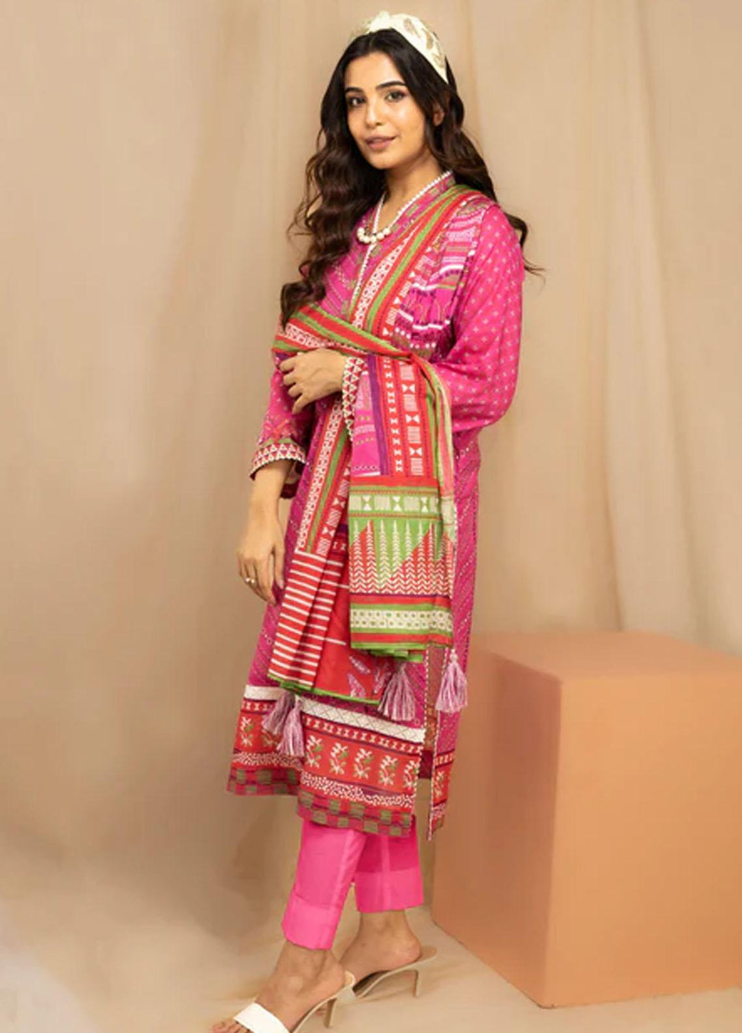 Lakhany Printed Lawn Suits Unstitched 3 Piece LSM23KP KPC-AA-0004-B - Summer Collection