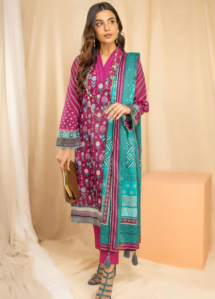 Lakhany Printed Lawn Suits Unstitched 3 Piece LSM23KP KPC-ZH-0033-B - Summer Collection