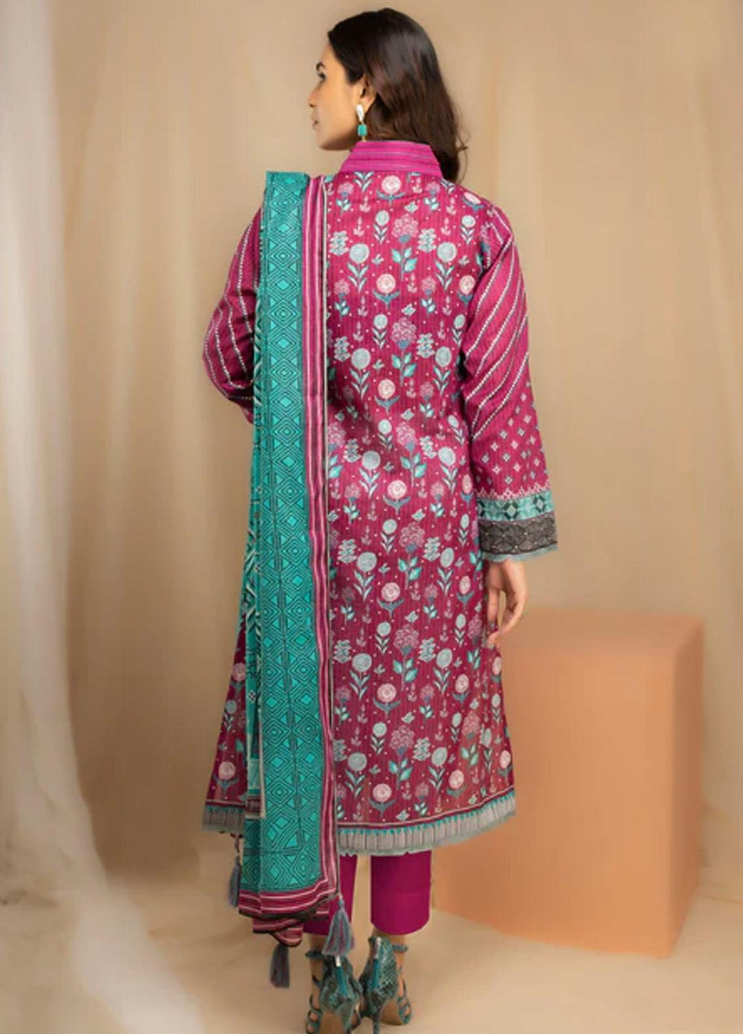 Lakhany Printed Lawn Suits Unstitched 3 Piece LSM23KP KPC-ZH-0033-B - Summer Collection