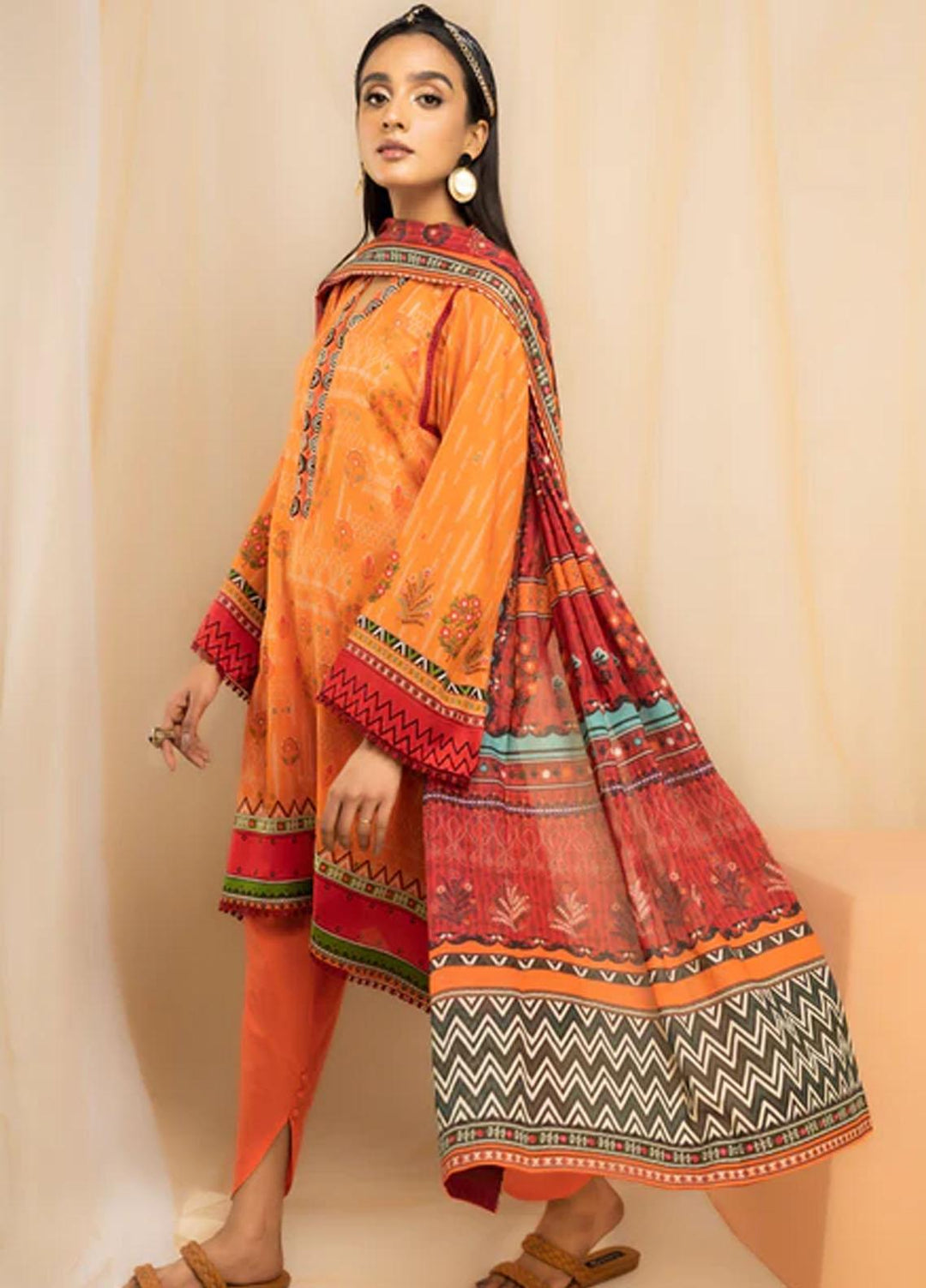 Lakhany Printed Lawn Suits Unstitched 3 Piece LSM23KP KPC-EA-0429-A - Summer Collection