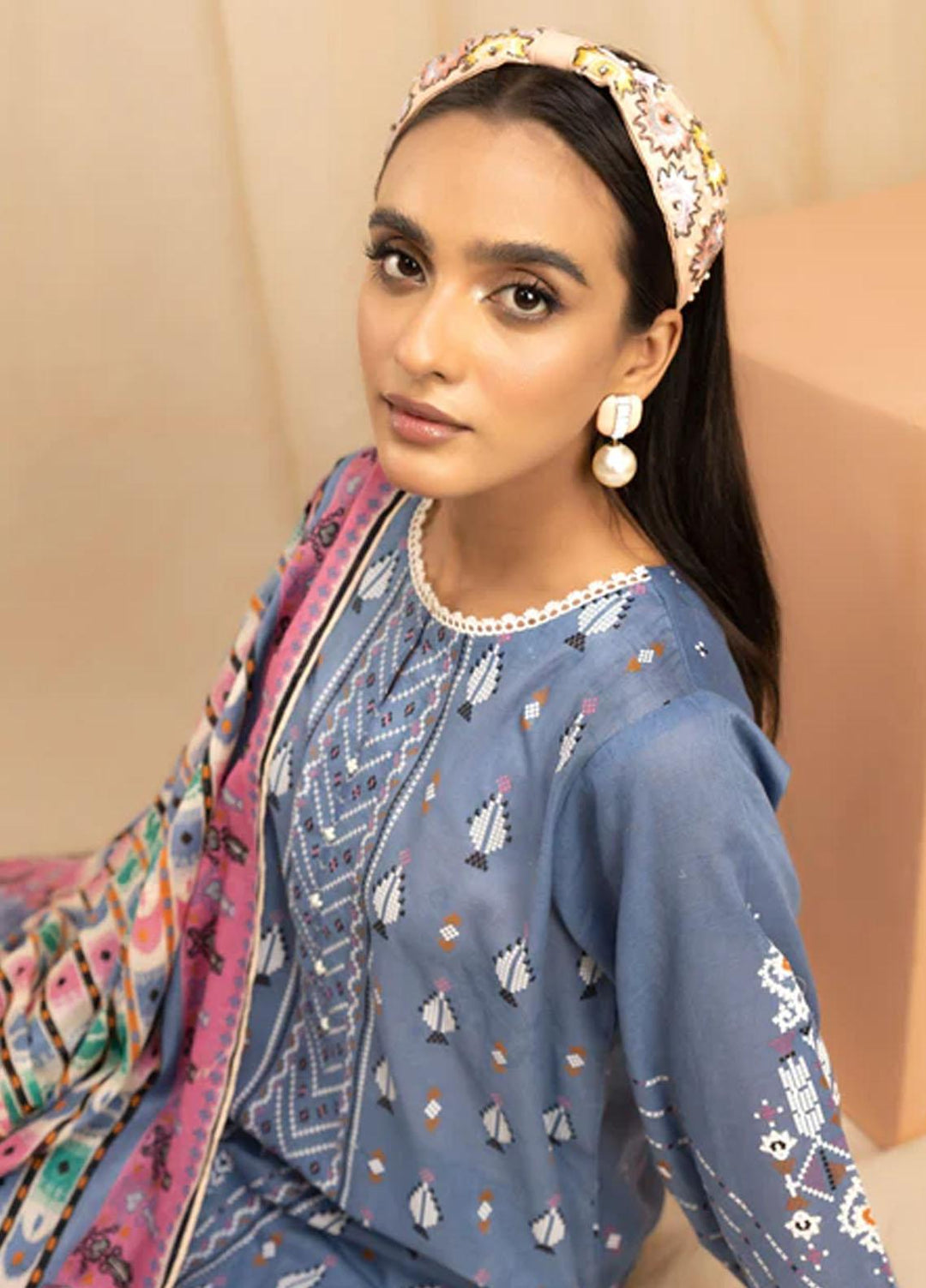 Lakhany Printed Lawn Suits Unstitched 3 Piece LSM23KP KPC-EA-0430-B - Summer Collection