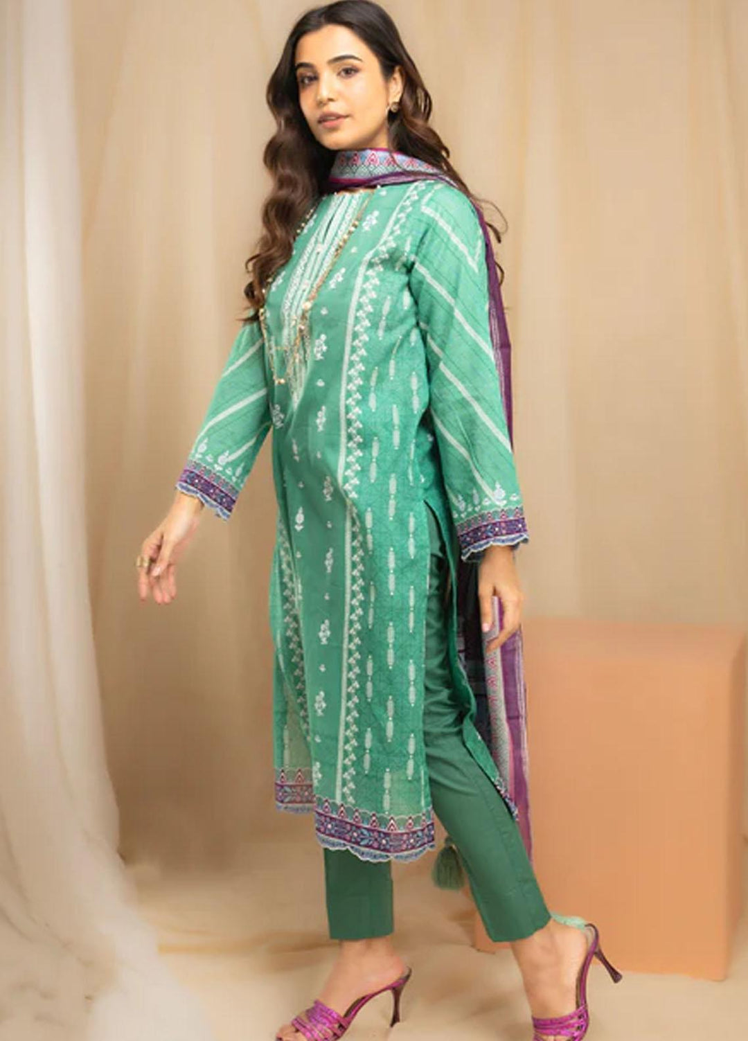 Lakhany Printed Lawn Suits Unstitched 3 Piece LSM23KP KPC-RN-0033-B - Summer Collection