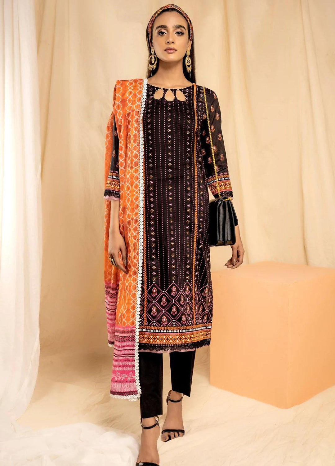 Lakhany Printed Lawn Suits Unstitched 3 Piece LSM23KP KPC-SR-0094-A - Summer Collection