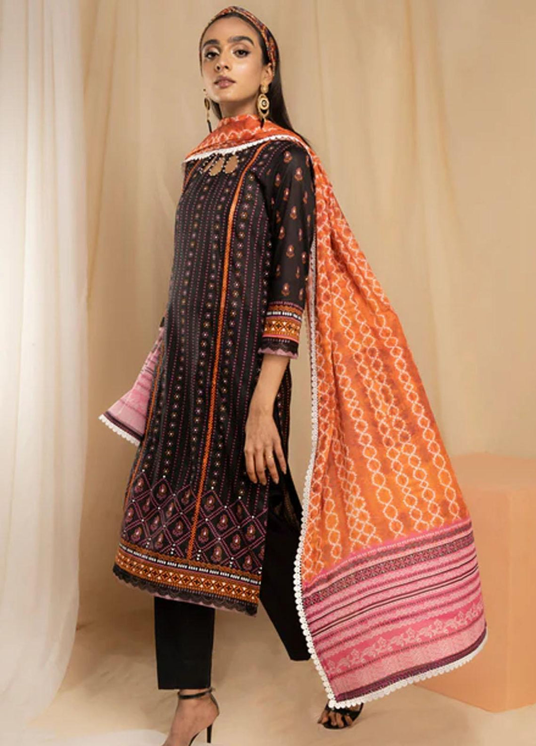 Lakhany Printed Lawn Suits Unstitched 3 Piece LSM23KP KPC-SR-0094-A - Summer Collection