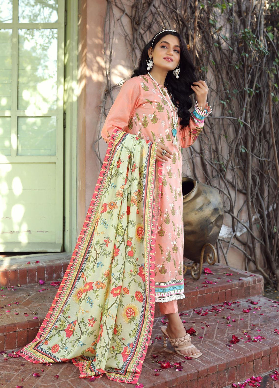 Komal By Lakhany Printed Lawn Suits Unstitched 3 Piece LSM22K KP-2026-A - Summer Collection