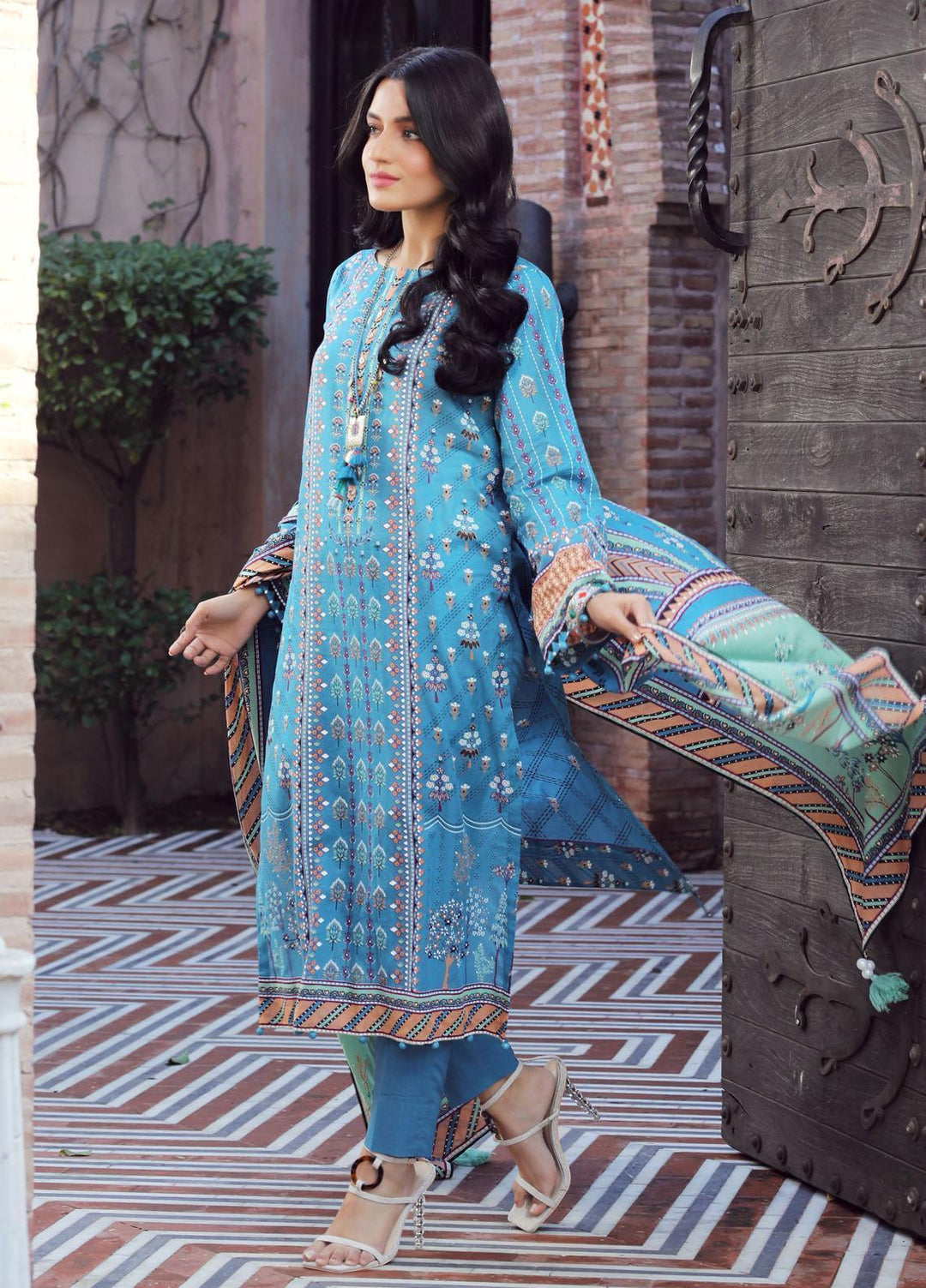 Komal By Lakhany Printed Lawn Suits Unstitched 3 Piece LSM22K KP-2030-A - Summer Collection