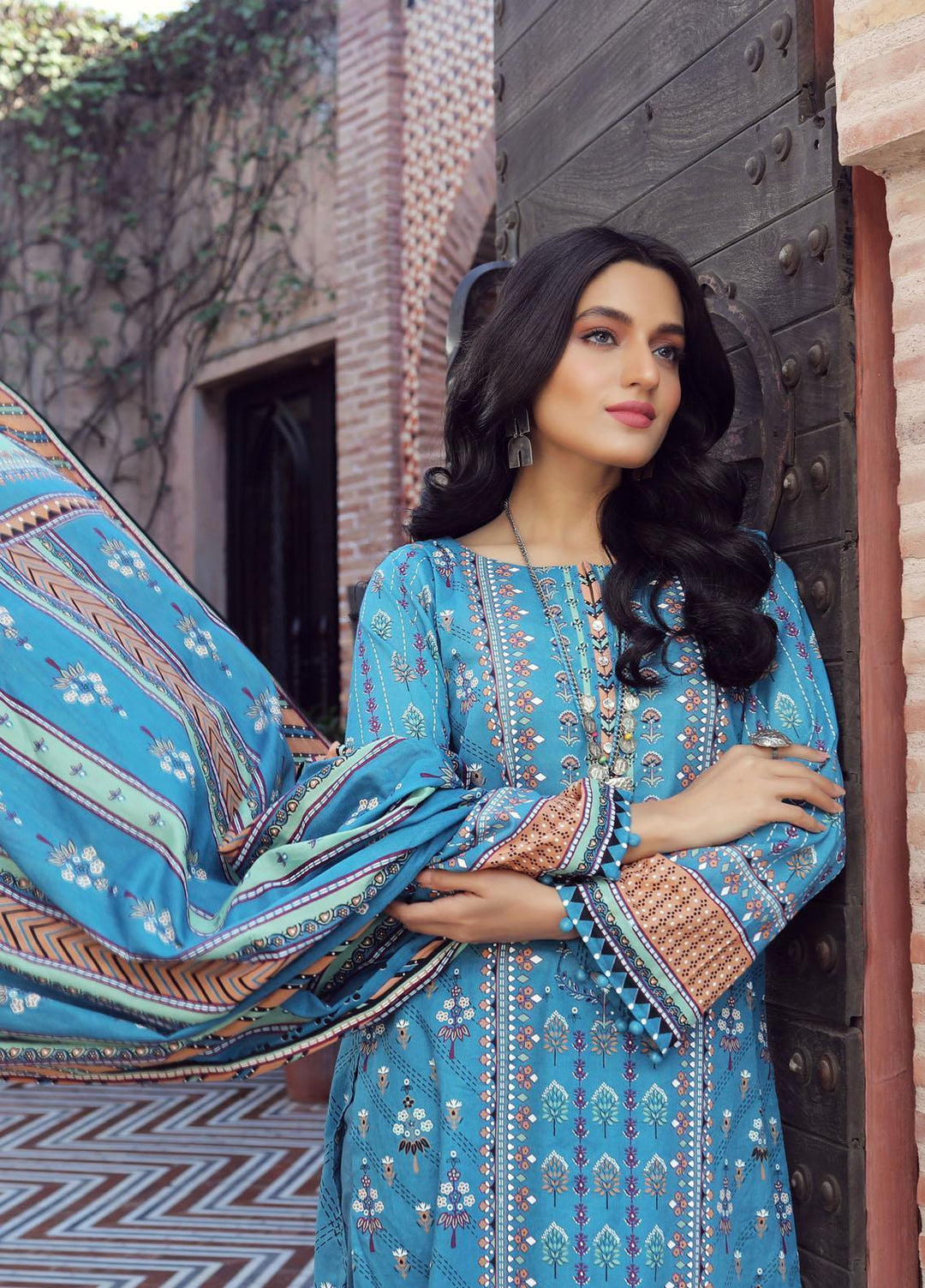 Komal By Lakhany Printed Lawn Suits Unstitched 3 Piece LSM22K KP-2030-A - Summer Collection
