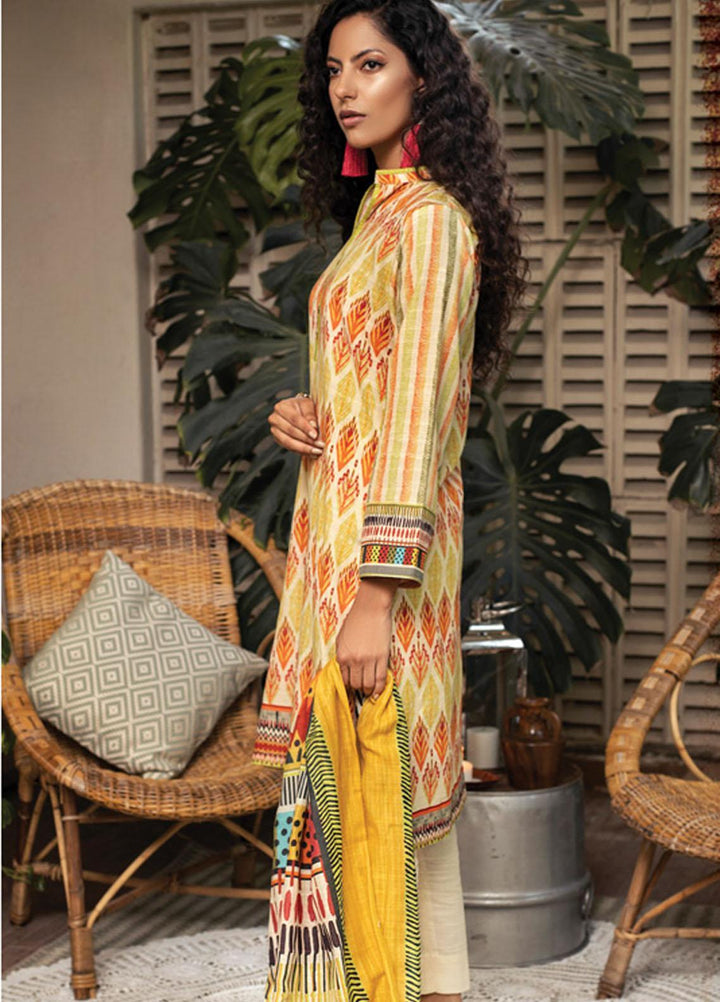 Lakhany Printed Khaddar Suits Unstitched 3 Piece LSM21KK KPW-502 - Winter Collection