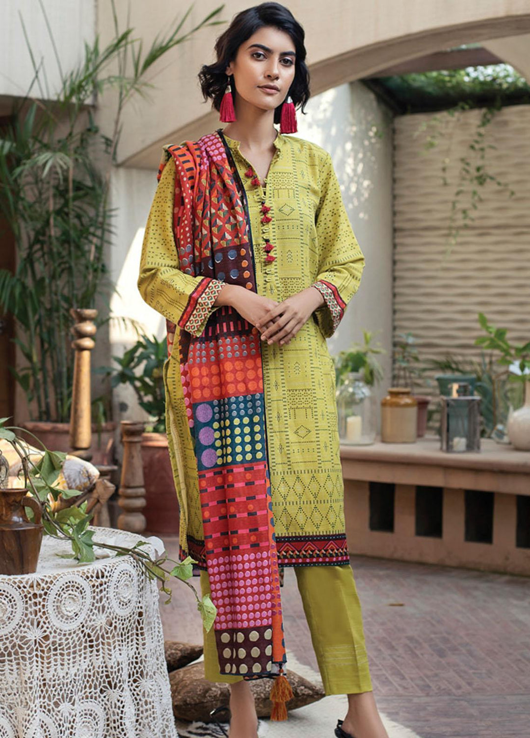 Lakhany Printed Khaddar Suits Unstitched 3 Piece LSM21KK KPW-503 - Winter Collection
