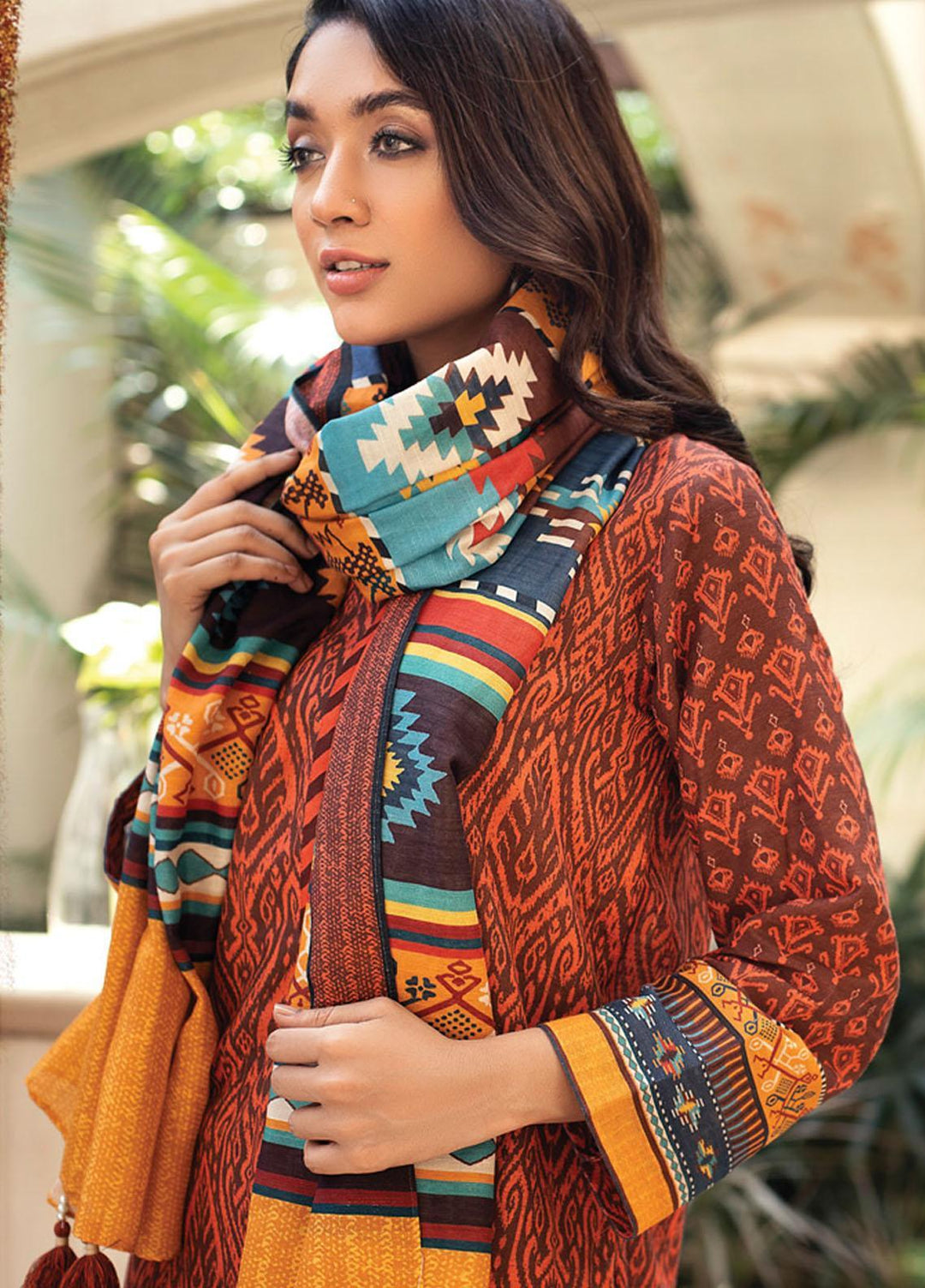 Lakhany Printed Khaddar Suits Unstitched 3 Piece LSM21KK KPW-505 - Winter Collection