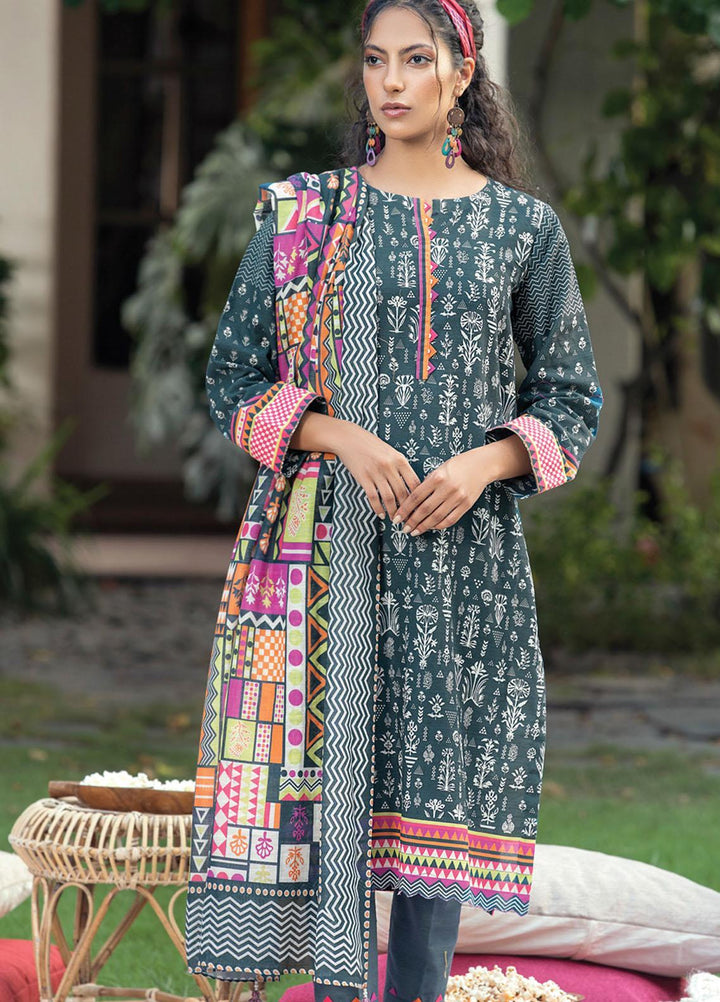 Lakhany Printed Khaddar Suits Unstitched 3 Piece LSM21KK KPW-516 - Winter Collection