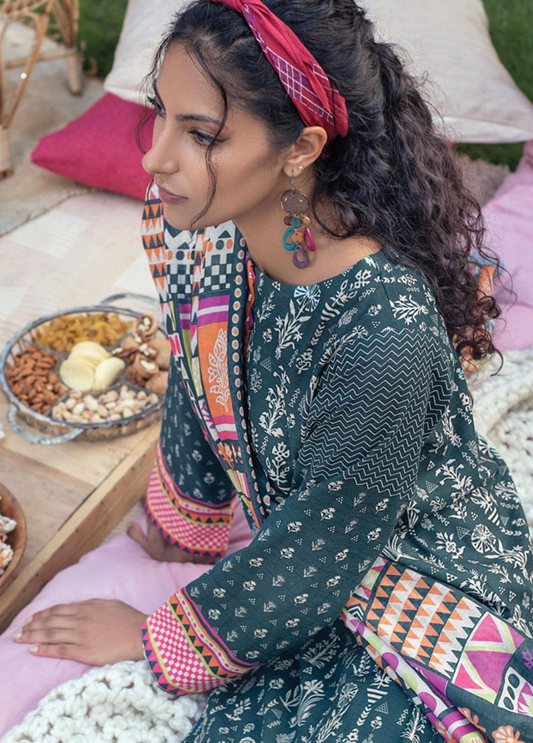 Lakhany Printed Khaddar Suits Unstitched 3 Piece LSM21KK KPW-516 - Winter Collection