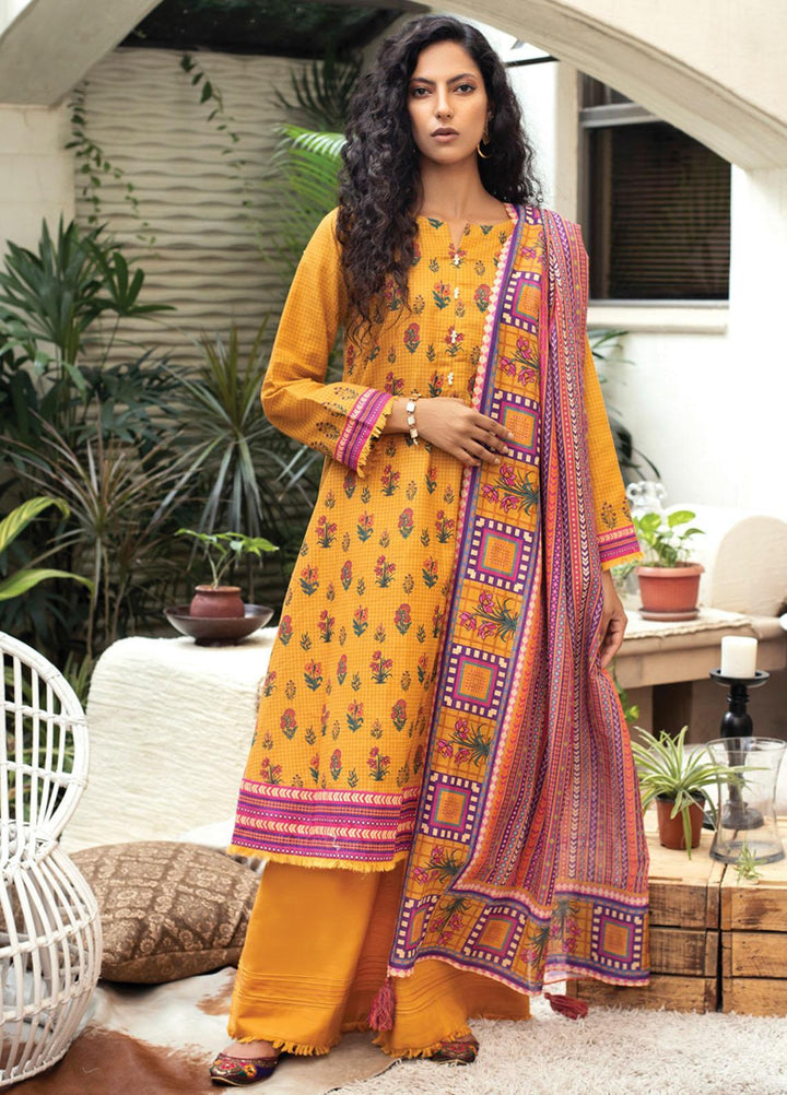 Lakhany Printed Khaddar Suits Unstitched 3 Piece LSM21KK KPW-517 - Winter Collection