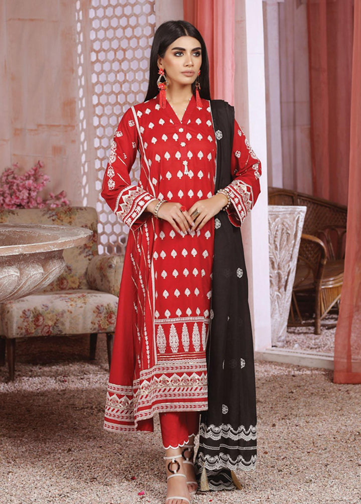 Luckhnowi By Lakhany Embroidered Lawn Suits Unstitched 3 Piece LSM22LF LFE-5011 - Festive Collection