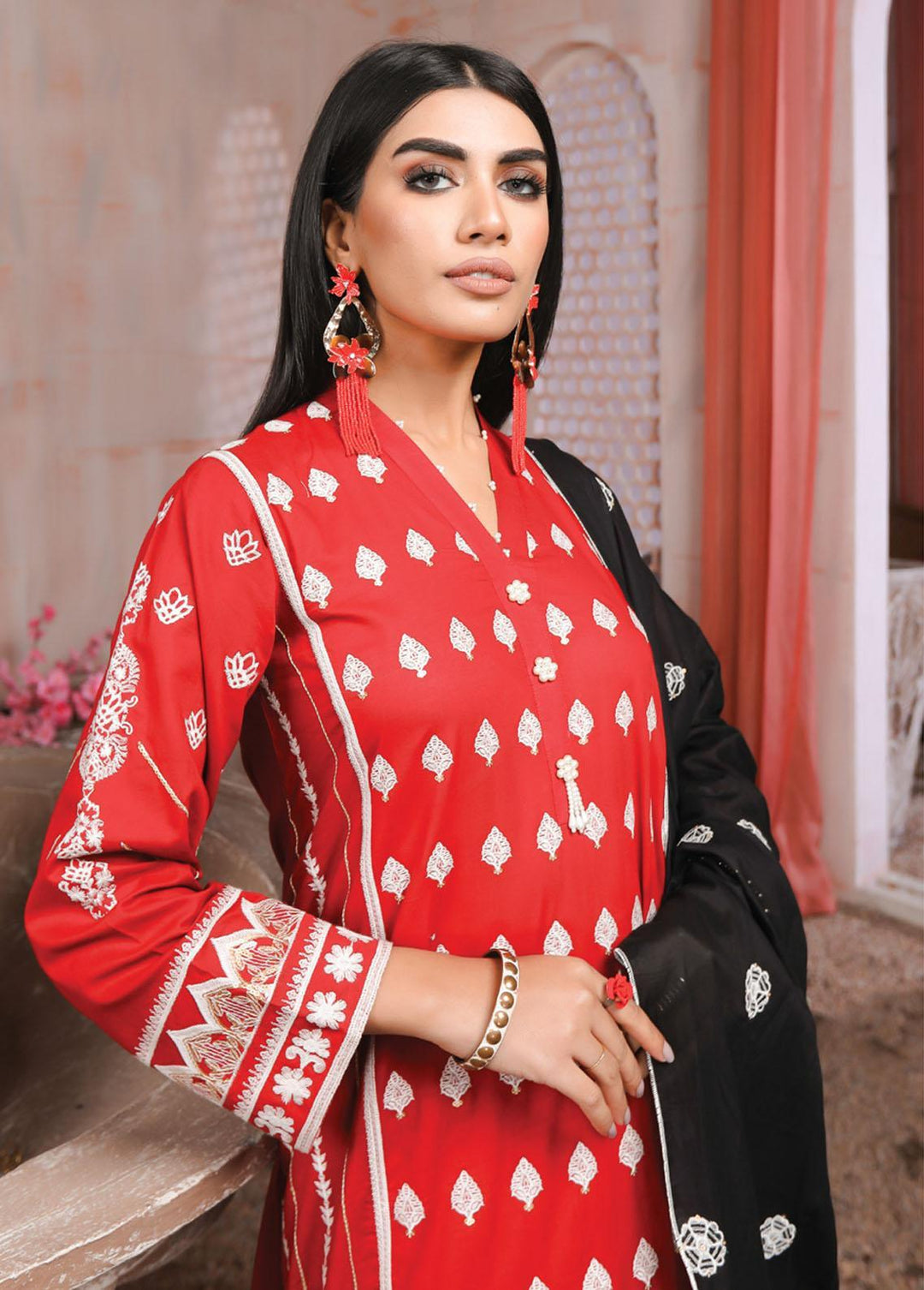 Luckhnowi By Lakhany Embroidered Lawn Suits Unstitched 3 Piece LSM22LF LFE-5011 - Festive Collection