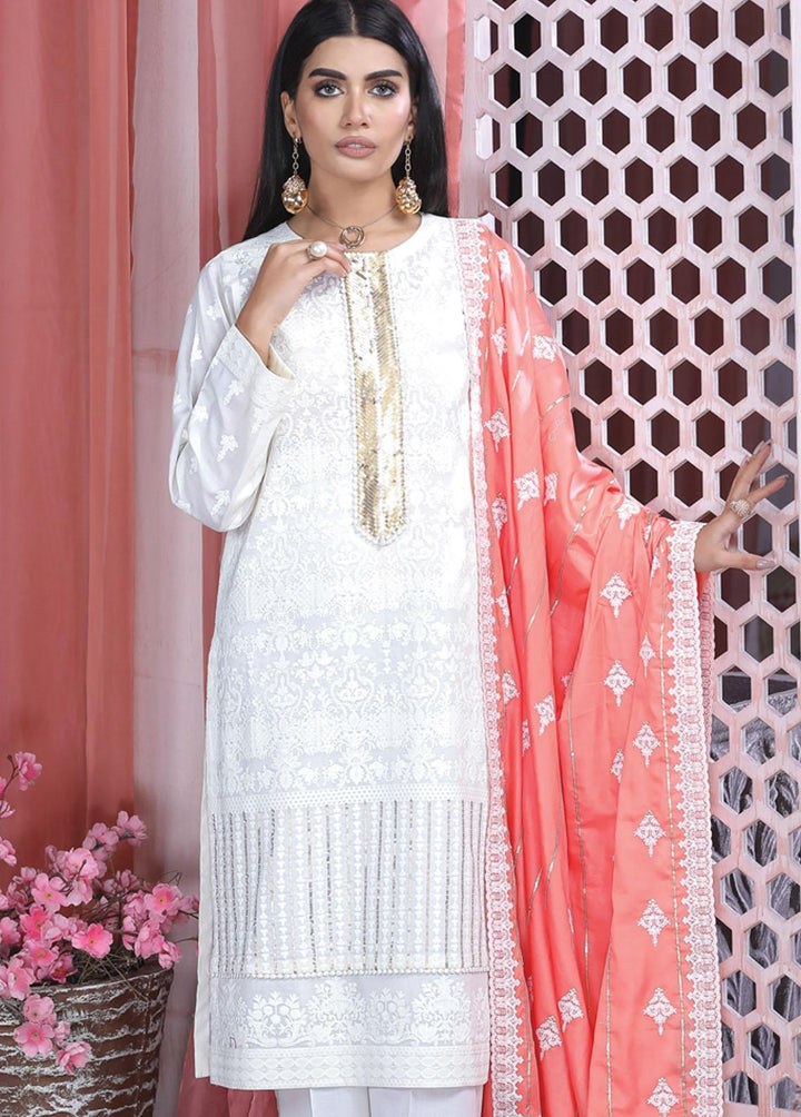 Luckhnowi By Lakhany Embroidered Lawn Suits Unstitched 3 Piece LSM22LF LFE-5013 - Festive Collection