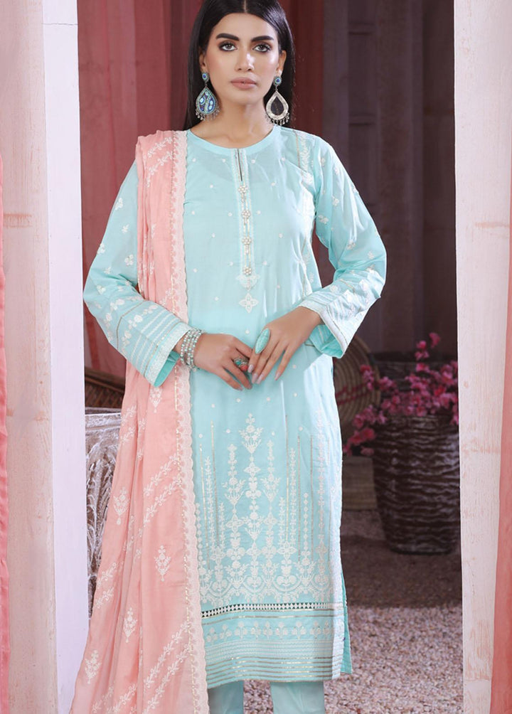 Luckhnowi By Lakhany Embroidered Lawn Suits Unstitched 3 Piece LSM22LF LFE-5015 - Festive Collection