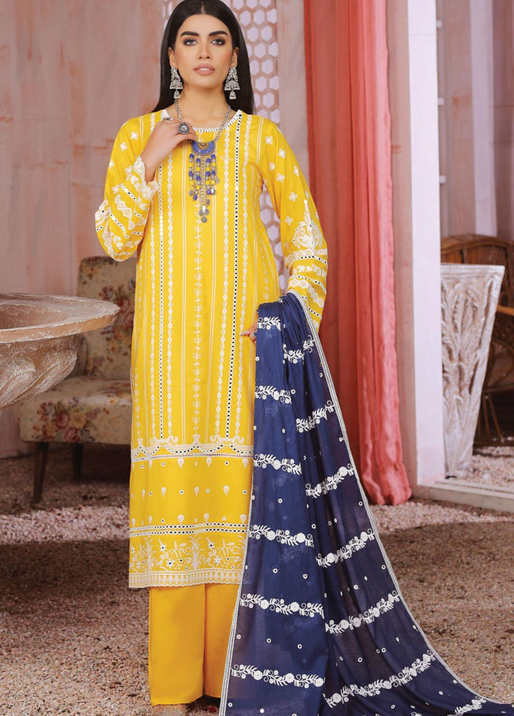 Luckhnowi By Lakhany Embroidered Lawn Suits Unstitched 3 Piece LSM22LF LFE-5016 - Festive Collection