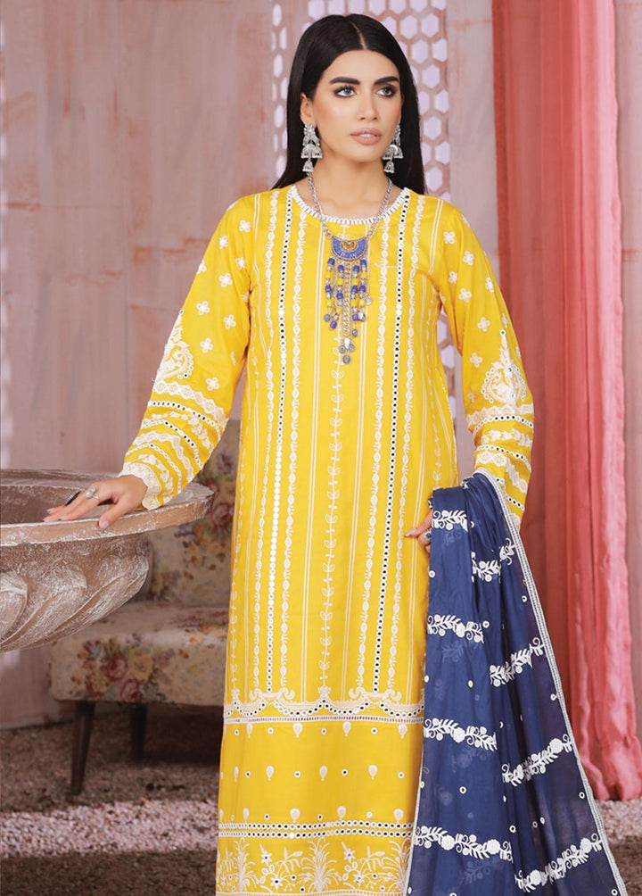 Luckhnowi By Lakhany Embroidered Lawn Suits Unstitched 3 Piece LSM22LF LFE-5016 - Festive Collection