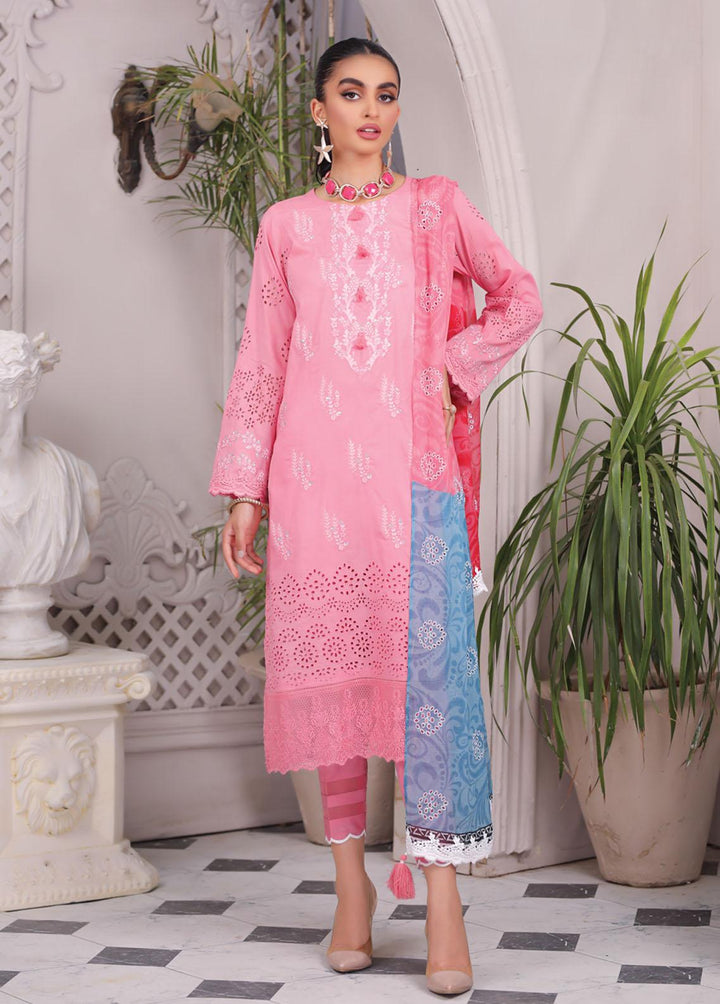 Luckhnowi By Lakhany Embroidered Lawn Suits Unstitched 3 Piece LSM23L CEC-5483 - Premium Collection