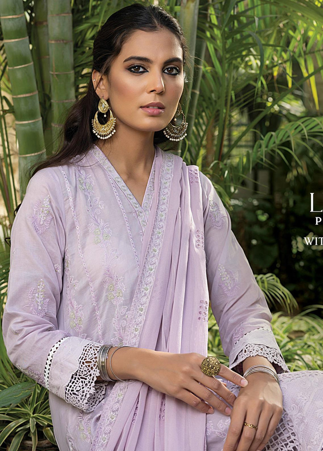 Luckhnowi By Lakhany Embroidered Lawn Suits Unstitched 3 Piece LSM23L CEC-5485 - Premium Collection