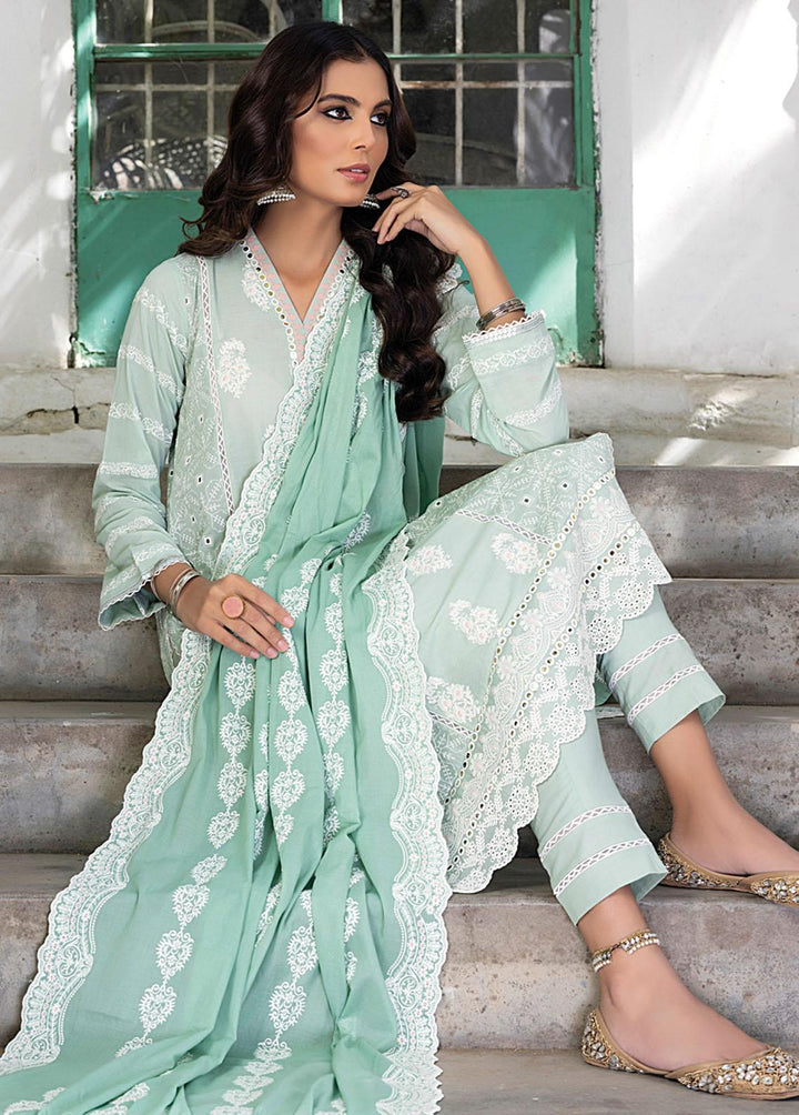 Luckhnowi By Lakhany Embroidered Lawn Suits Unstitched 3 Piece LSM23L LED-0021 - Premium Collection