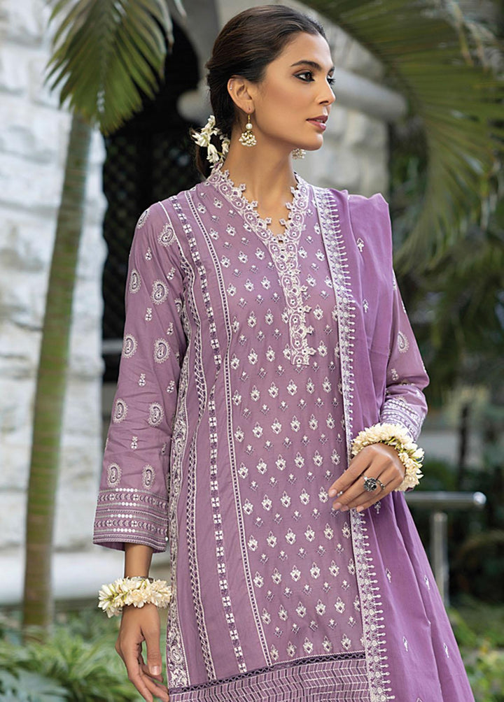 Luckhnowi By Lakhany Embroidered Lawn Suits Unstitched 3 Piece LSM23L LED-0024 - Premium Collection