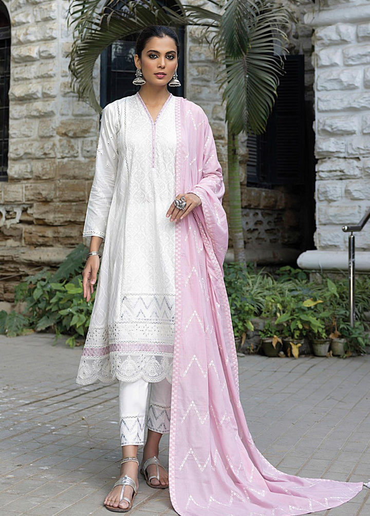 Luckhnowi By Lakhany Embroidered Lawn Suits Unstitched 3 Piece LSM23L LED-0025 - Premium Collection