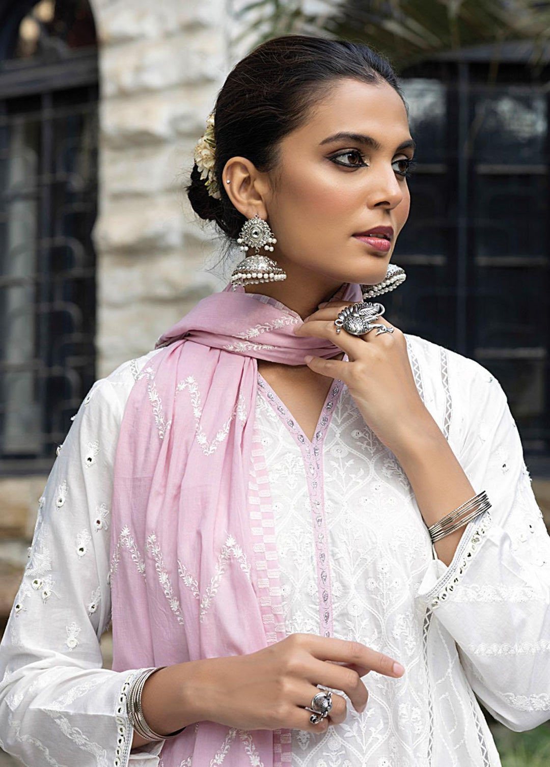 Luckhnowi By Lakhany Embroidered Lawn Suits Unstitched 3 Piece LSM23L LED-0025 - Premium Collection