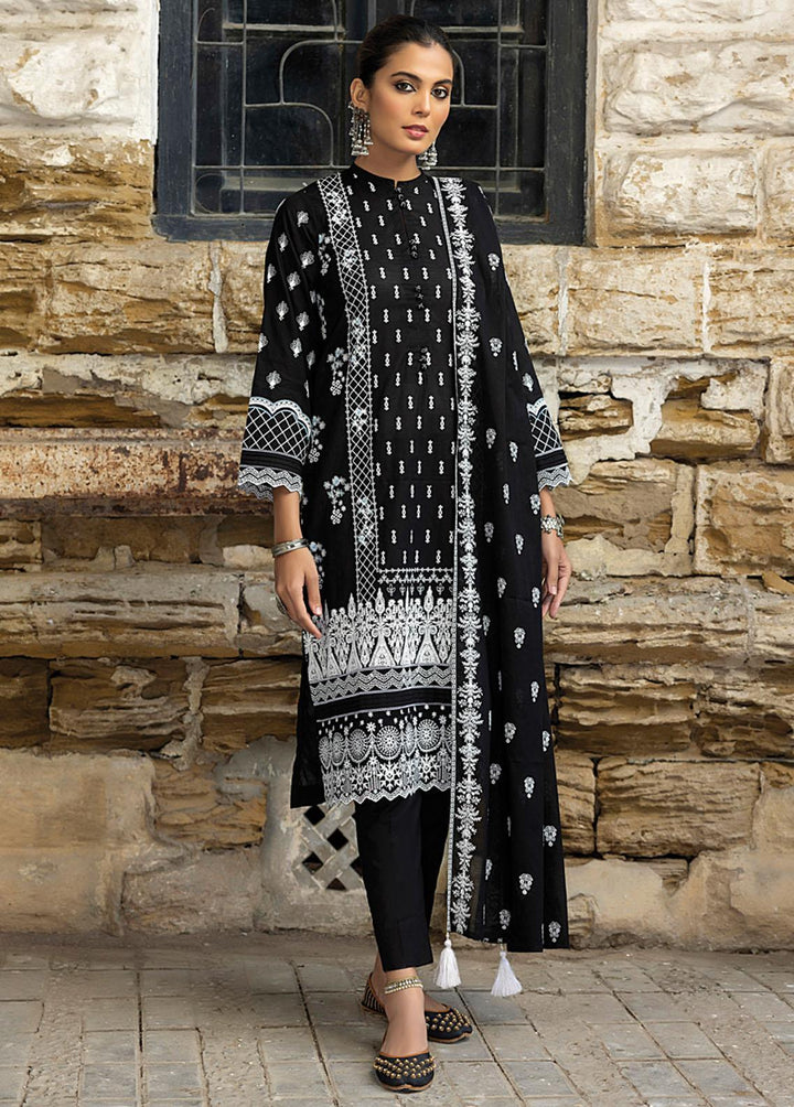 Luckhnowi By Lakhany Embroidered Lawn Suits Unstitched 3 Piece LSM23L LED-0026 - Premium Collection