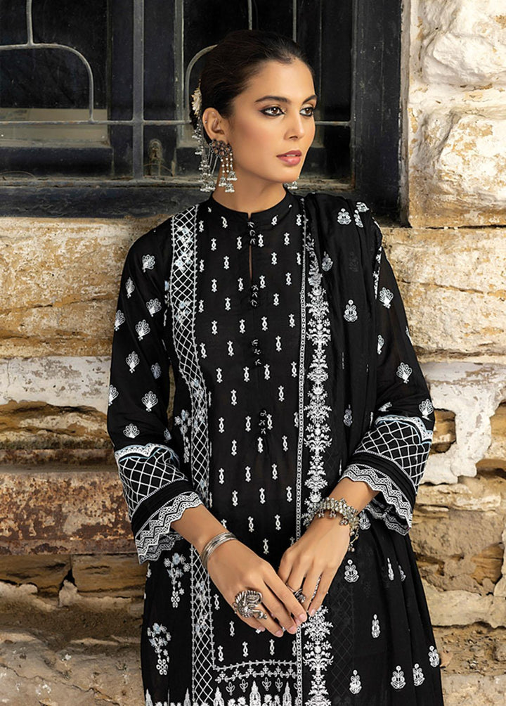 Luckhnowi By Lakhany Embroidered Lawn Suits Unstitched 3 Piece LSM23L LED-0026 - Premium Collection
