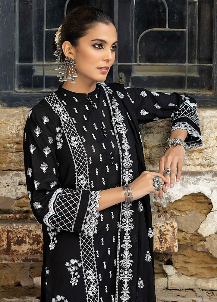 Luckhnowi By Lakhany Embroidered Lawn Suits Unstitched 3 Piece LSM23L LED-0026 - Premium Collection