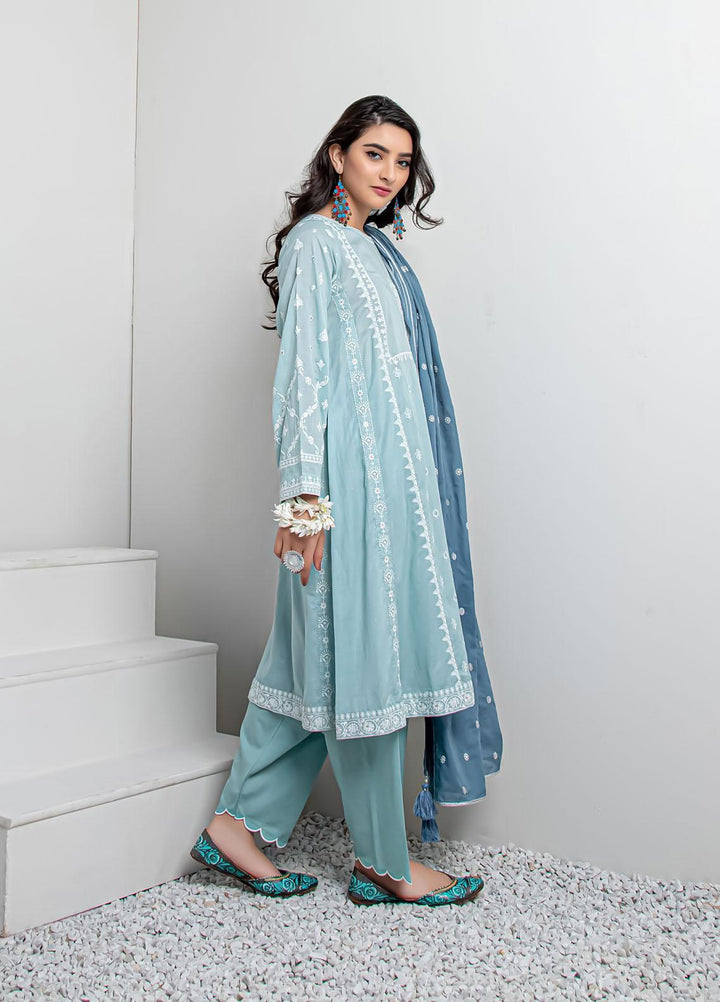 Lakhany Embroidered Lawn Suits Unstitched 3 Piece LSM21LK LEC-8022 - Festive Collection
