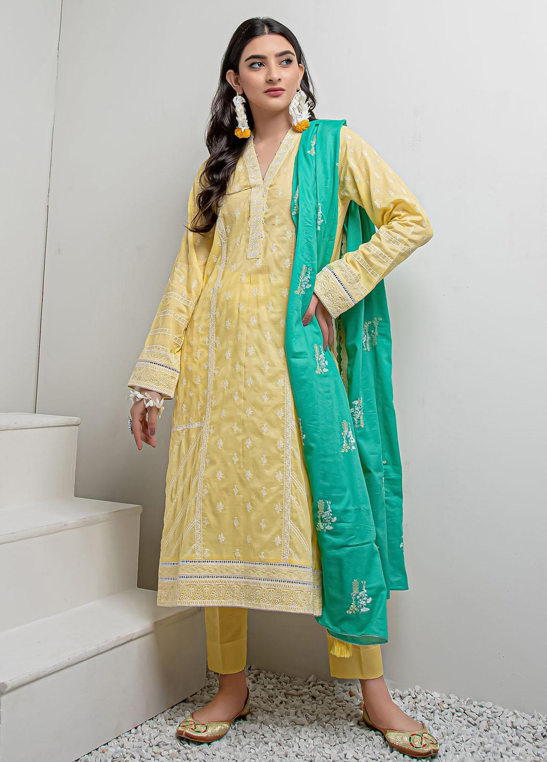 Lakhany Embroidered Lawn Suits Unstitched 3 Piece LSM21LK LEC-8023 - Festive Collection
