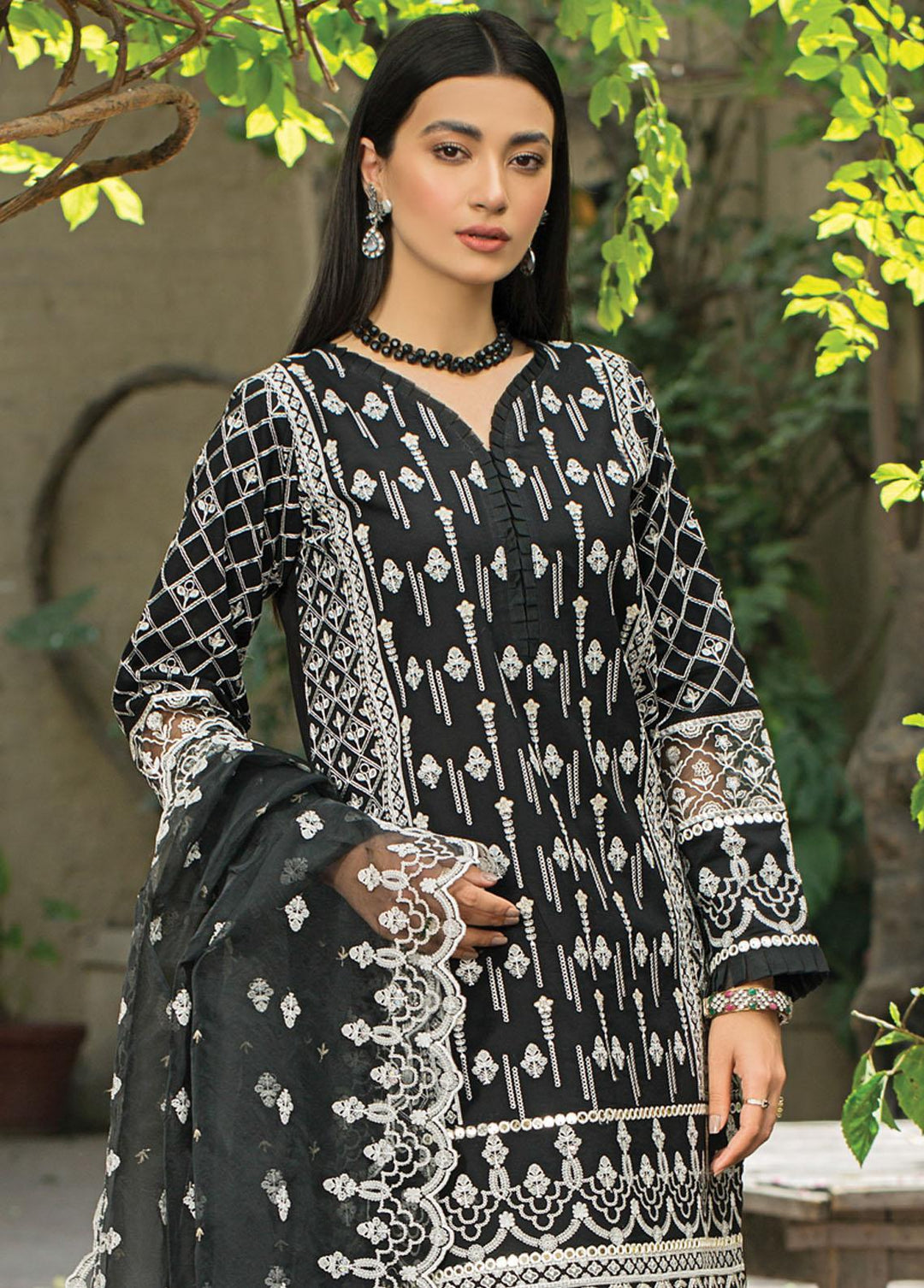 Lakhany Embroidered  Suits Unstitched 3 Piece LSM23LF LED-4011 - Festive Collection