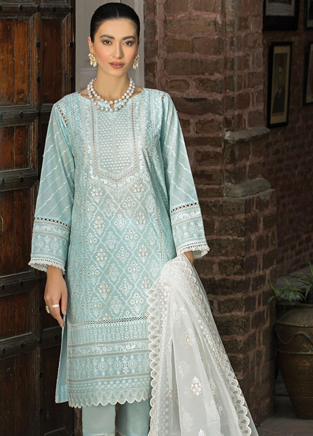 Lakhany Embroidered  Suits Unstitched 3 Piece LSM23LF LED-4013 - Festive Collection