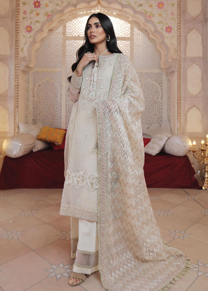 Lakhany Embroidered Organza Suits Unstitched 3 Piece LSM21LE LEC-5021 - Luxury Collection