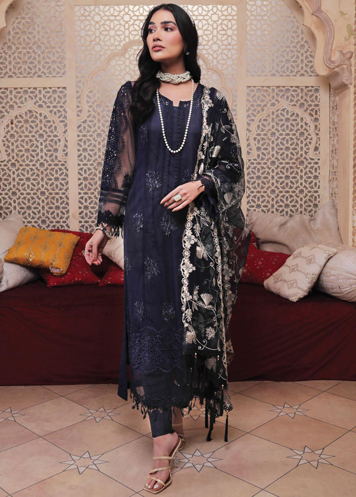 Lakhany Embroidered Net Suits Unstitched 3 Piece LSM21LE LEC-5022 - Luxury Collection