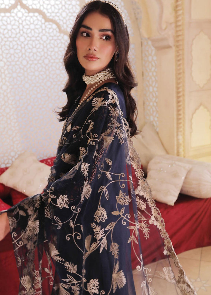 Lakhany Embroidered Net Suits Unstitched 3 Piece LSM21LE LEC-5022 - Luxury Collection