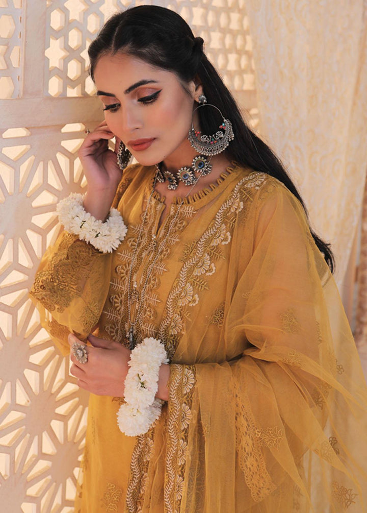 Lakhany Embroidered Net Suits Unstitched 3 Piece LSM21LE LEC-5024 - Luxury Collection
