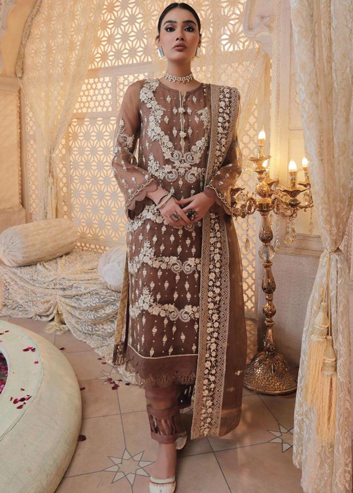 Lakhany Embroidered Organza Suits Unstitched 3 Piece LSM21LE LEC-5026 - Luxury Collection