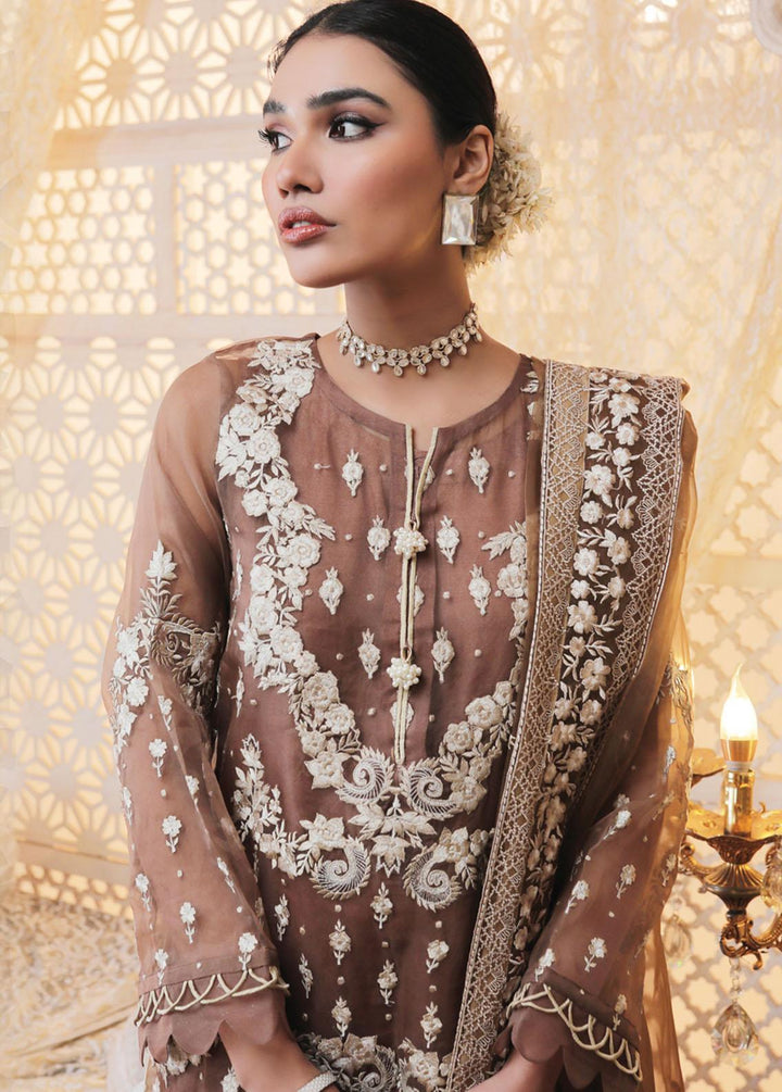Lakhany Embroidered Organza Suits Unstitched 3 Piece LSM21LE LEC-5026 - Luxury Collection