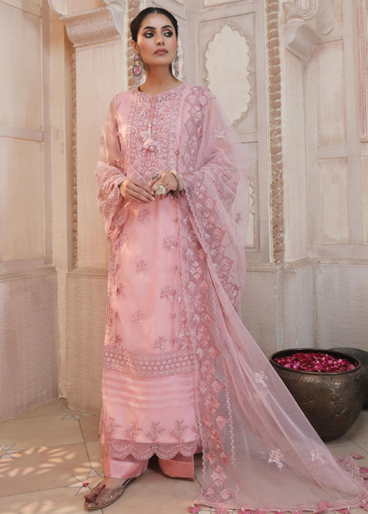 Lakhany Embroidered Net Suits Unstitched 3 Piece LSM21LE LEC-5028 - Luxury Collection